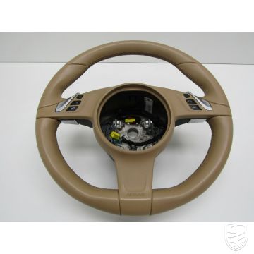 Porsche 991.1 981 Lenkrad Multifunktionslenkrad Leder luxorbeige